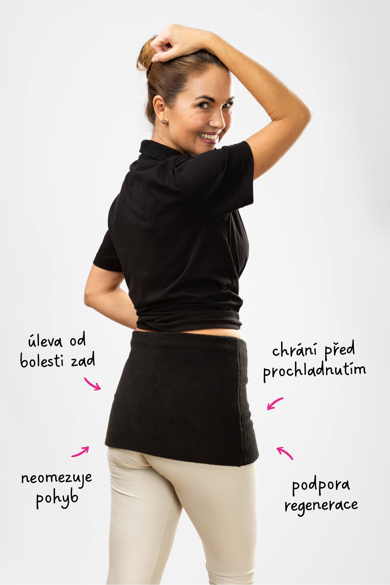 Ledvinový pás Comfort černý - výhody produktu